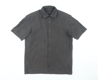 Marks & Spencer Men's Brown Short Sleeve Shirt, Size S