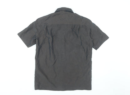Marks & Spencer Men's Brown Short Sleeve Shirt, Size S