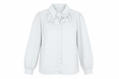 St Michael Women's Grey Polka Dot Blouse Size 14