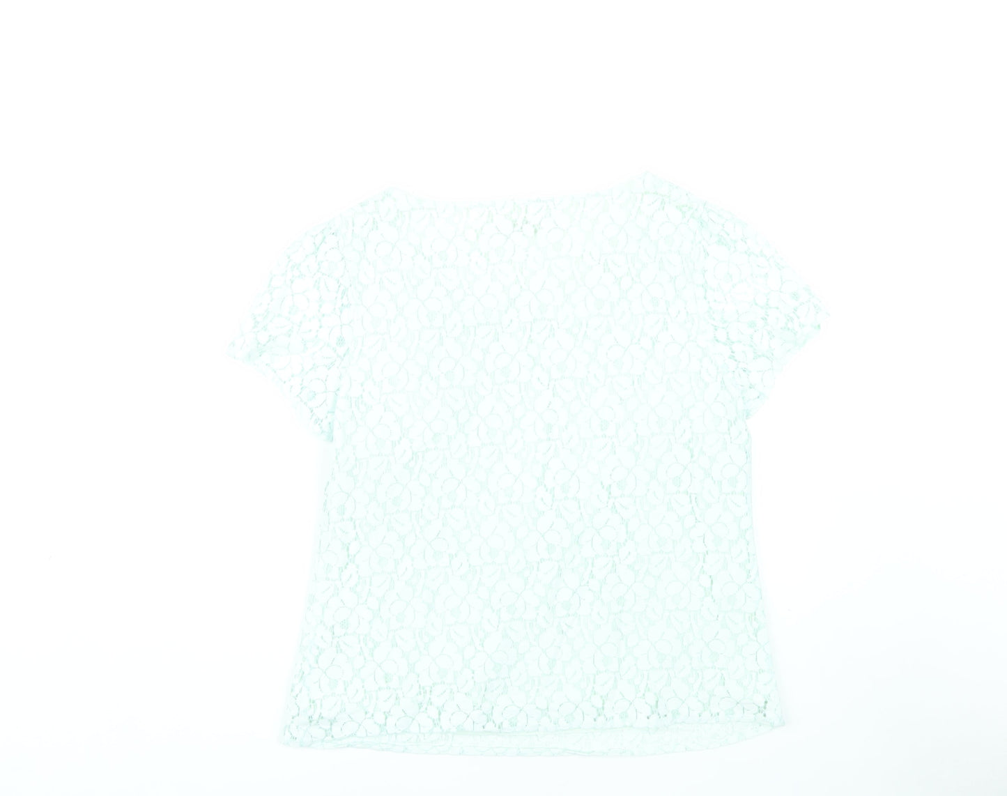 Monsoon Women's White Lace T-Shirt Size 14 Casual