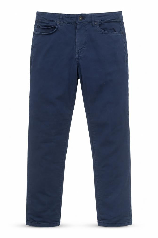 Zara Men's Blue Skinny Trousers - Size 30