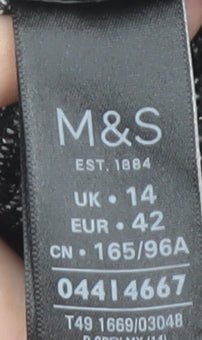 Marks and Spencer Grey Women's Mid-Length Open Cardigan