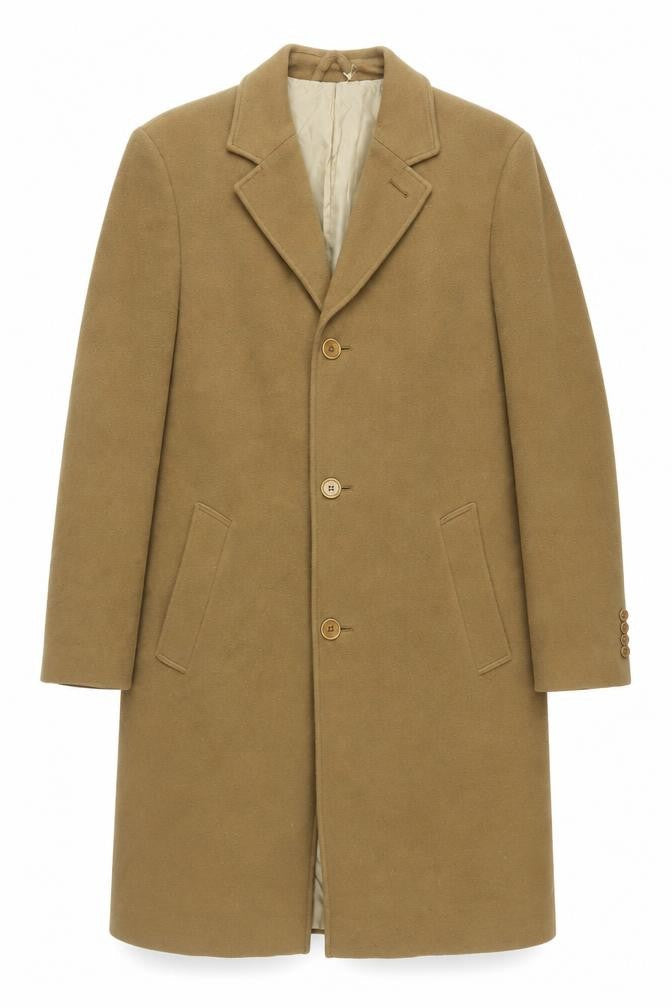 Marks & Spencer Men's Brown Wool Overcoat Medium