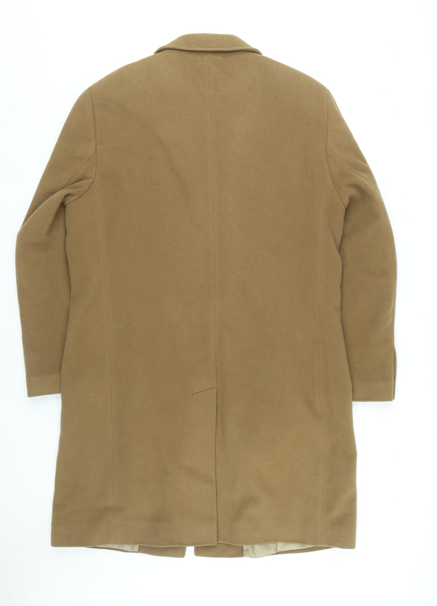 Marks and Spencer Men's Brown Wool Overcoat Medium