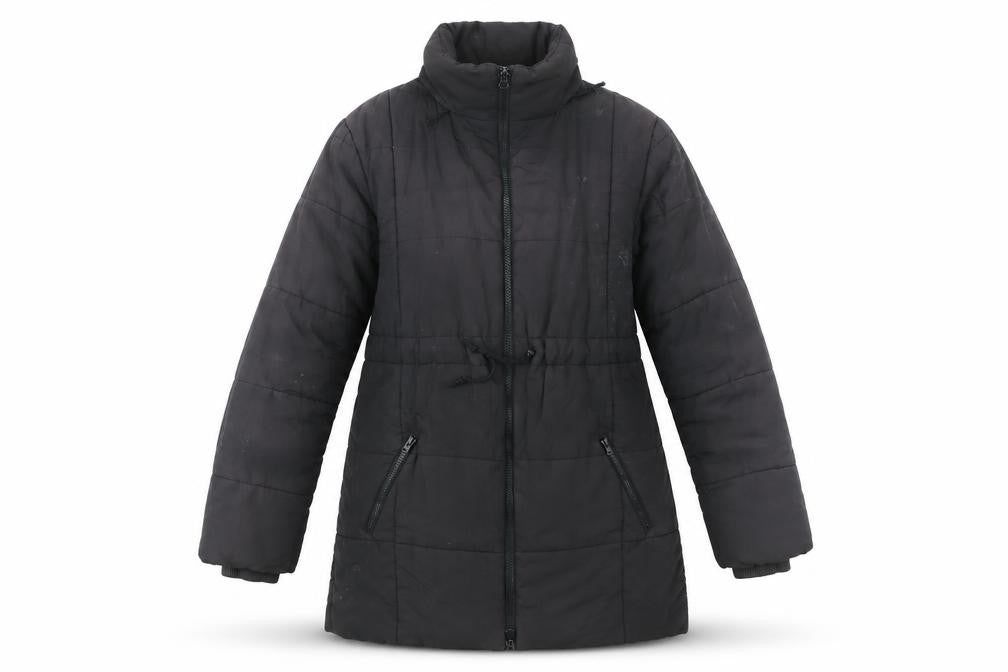 JoJo Maman Bébé Women's Black Mid-Length Coat Size 12