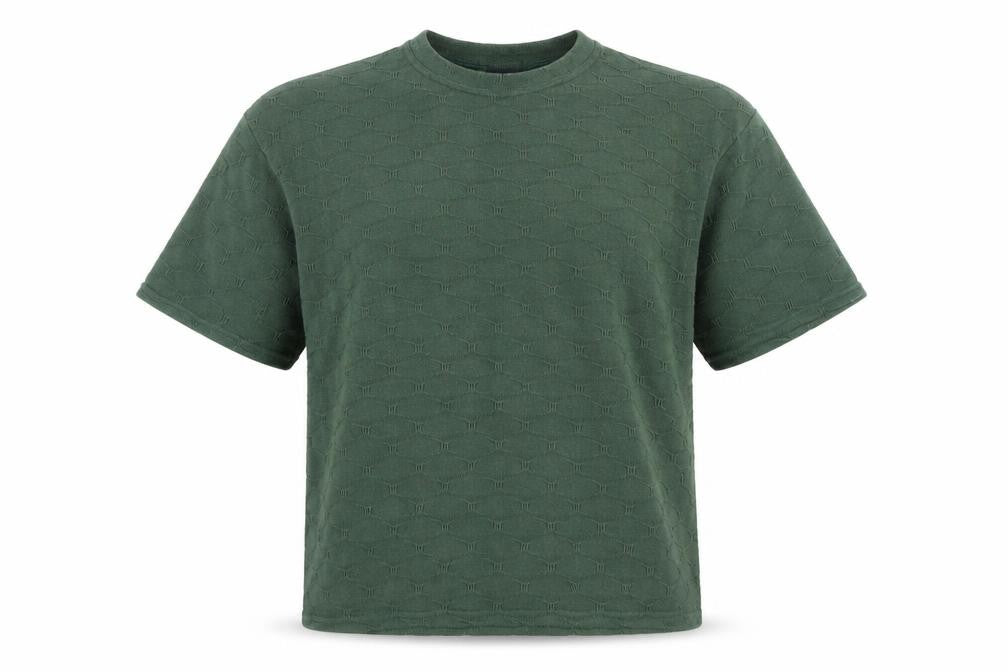 boohooMAN Green Crew Neck T-Shirt, Size L, Men's