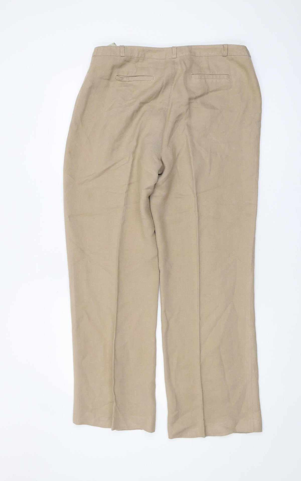 Viyella Women's Beige Straight Trousers Size 12