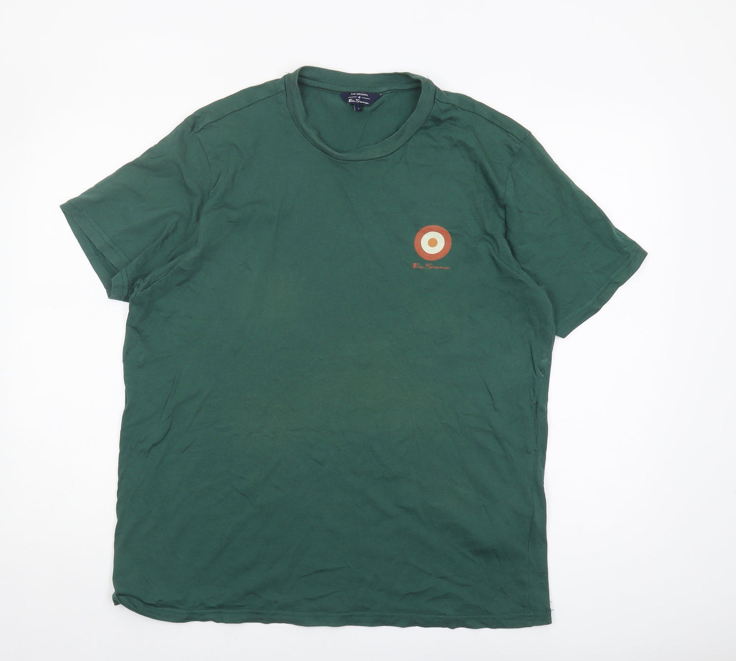 Ben Sherman Men's Green T-shirt, Size Large.