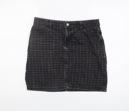 Additional front view of Principles Black Check Women's Skirt, size 10