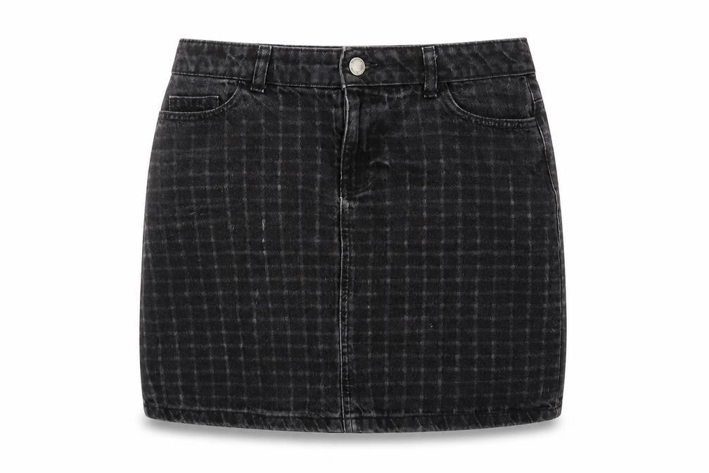 Principles Black Check Women's Skirt Size 10