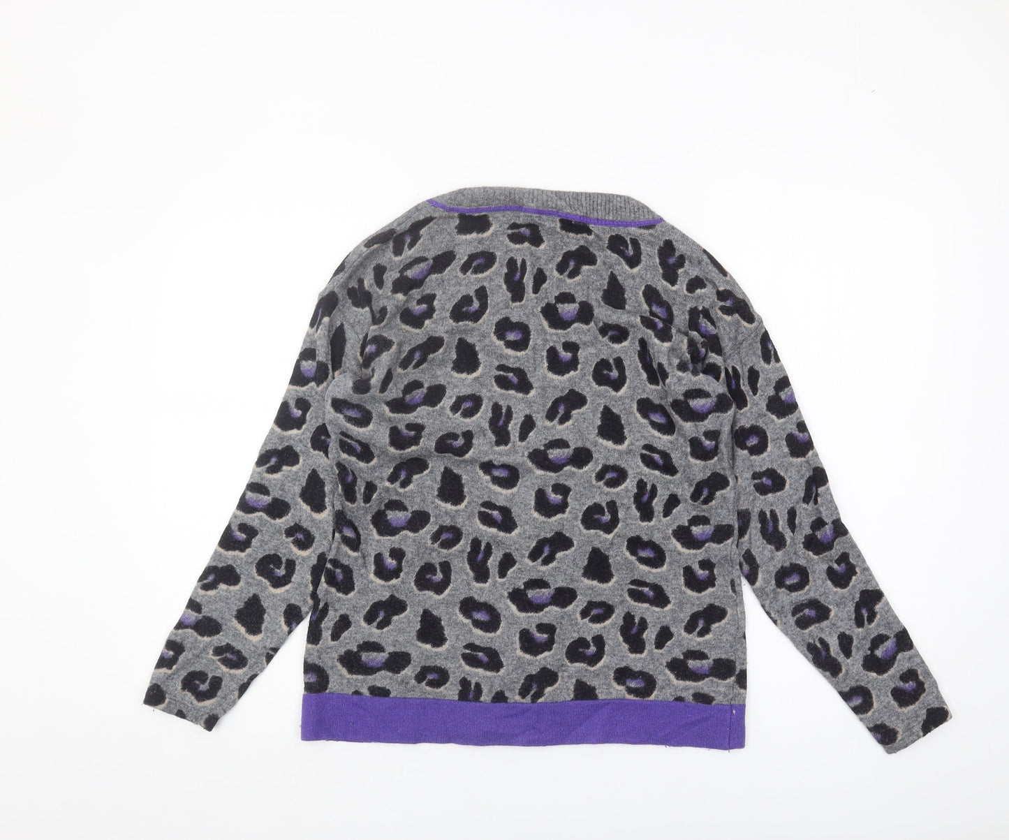 Betty Barclay Women's Grey Animal Jumper Size 10