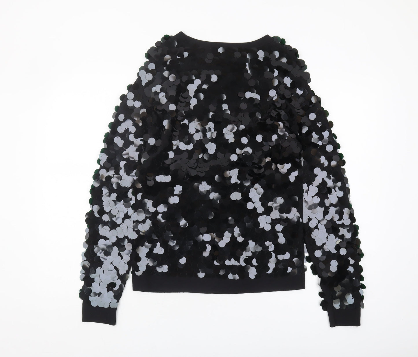 Next Women's Black Sequin Pullover Sweater Size 8