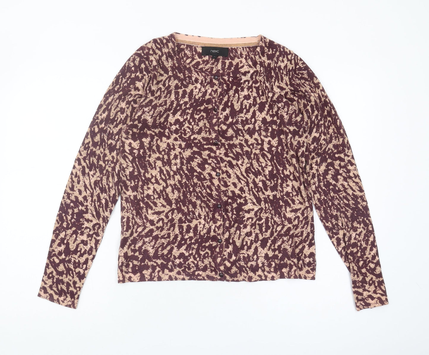 Next Women's Multicoloured Animal Print Cardigan Size 8