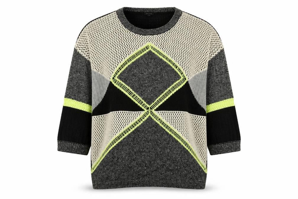 River Island Women's Multicoloured Geometric Jumper