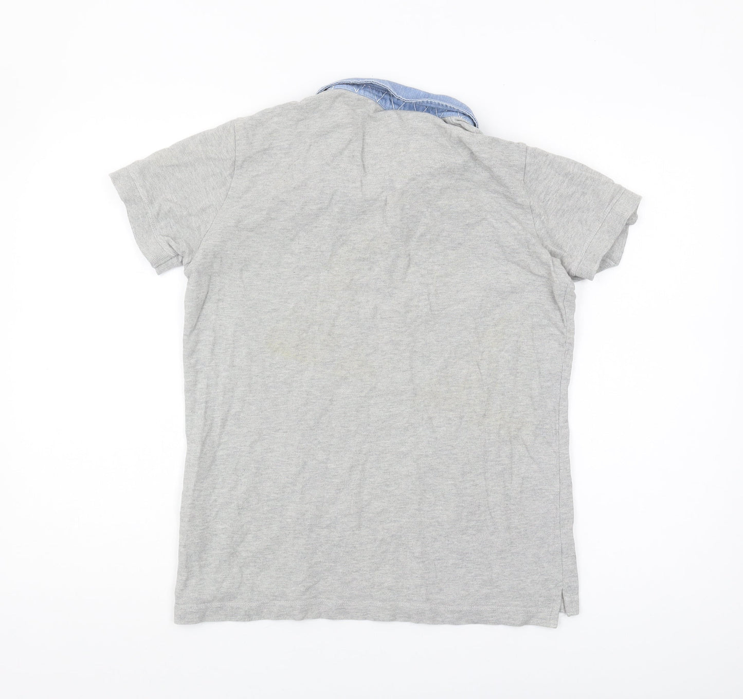 Diesel Unisex Grey Polo Shirt M - Casual Cotton Top