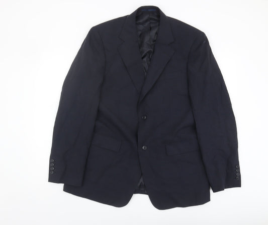 Thomas Nash Men's Blue Blazer, Regular Fit, 40R, Formal