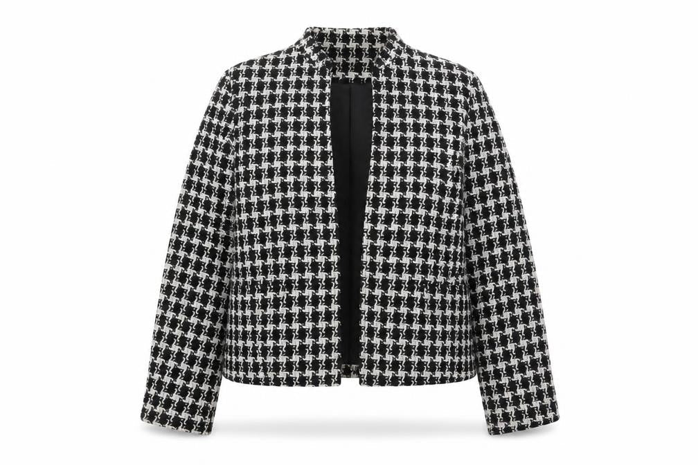 J. Taylor Women’s Black Check Blazer Size 16