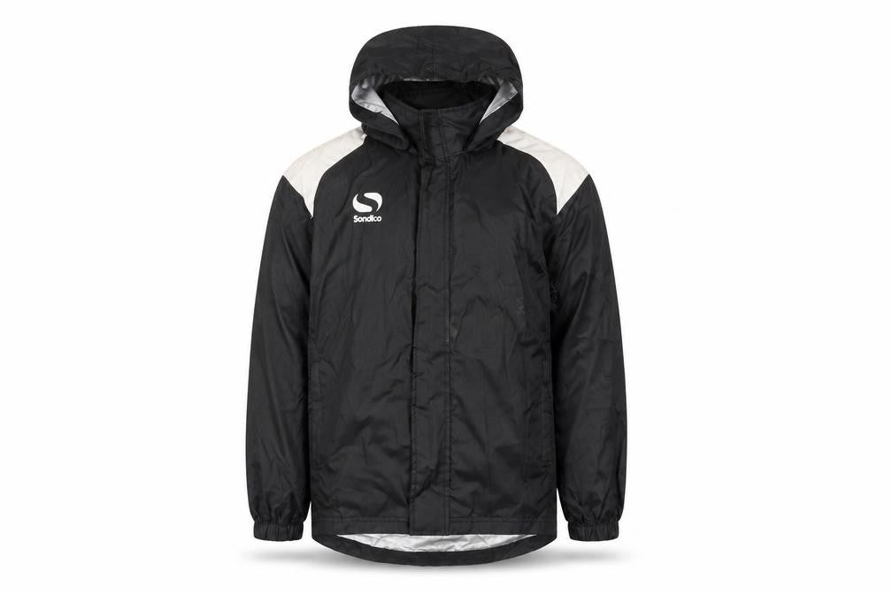 Sondico Boys Black Windbreaker Jacket, Size 9-10 Years