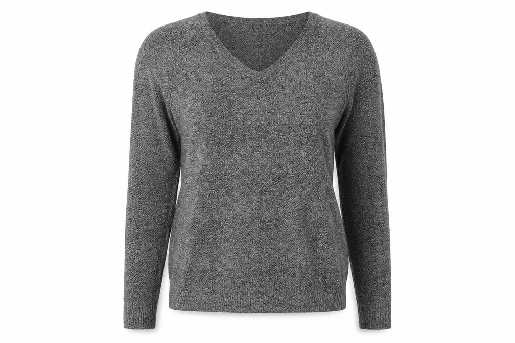 GAP Women's Grey V-Neck Pullover Jumper - Size S