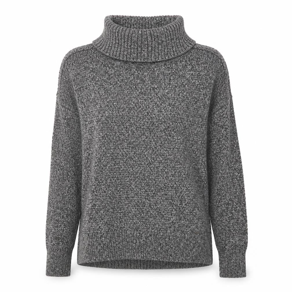 Hollister Women's Grey Roll Neck Jumper XS
