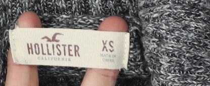 Hollister Women's Grey Roll Neck Jumper XS