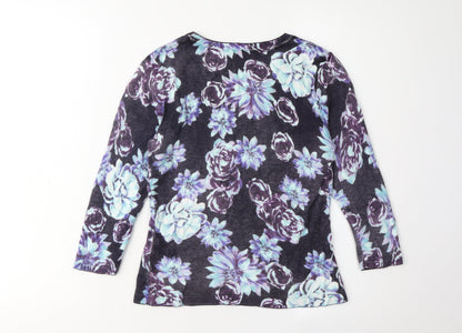 Precis Women's Multicoloured Floral Knit Pullover XS