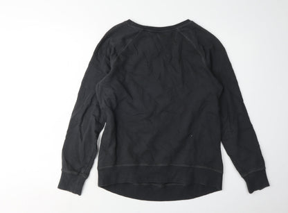 Preloved H&M Women's Black Mickey Mouse Pullover Sweatshirt M - Back