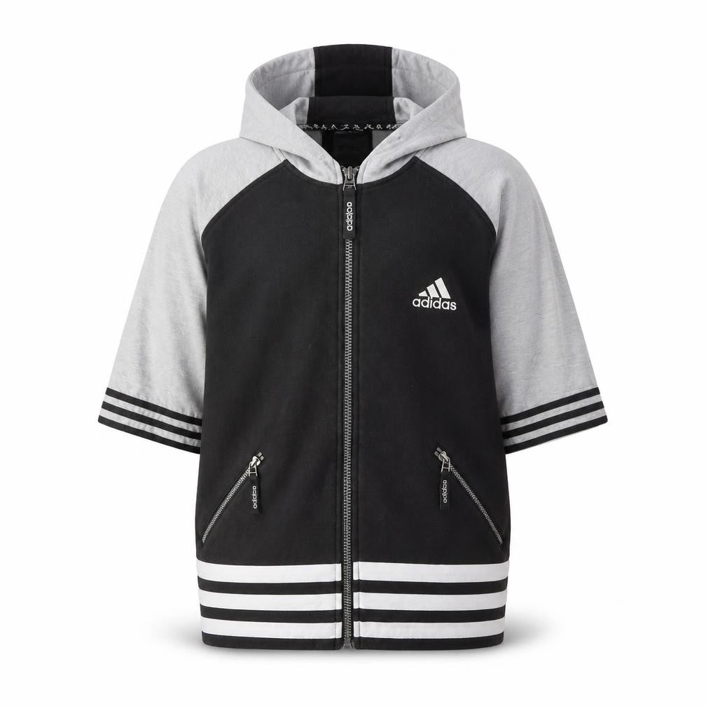 Adidas Men's Black Full Zip Hoodie, Size M