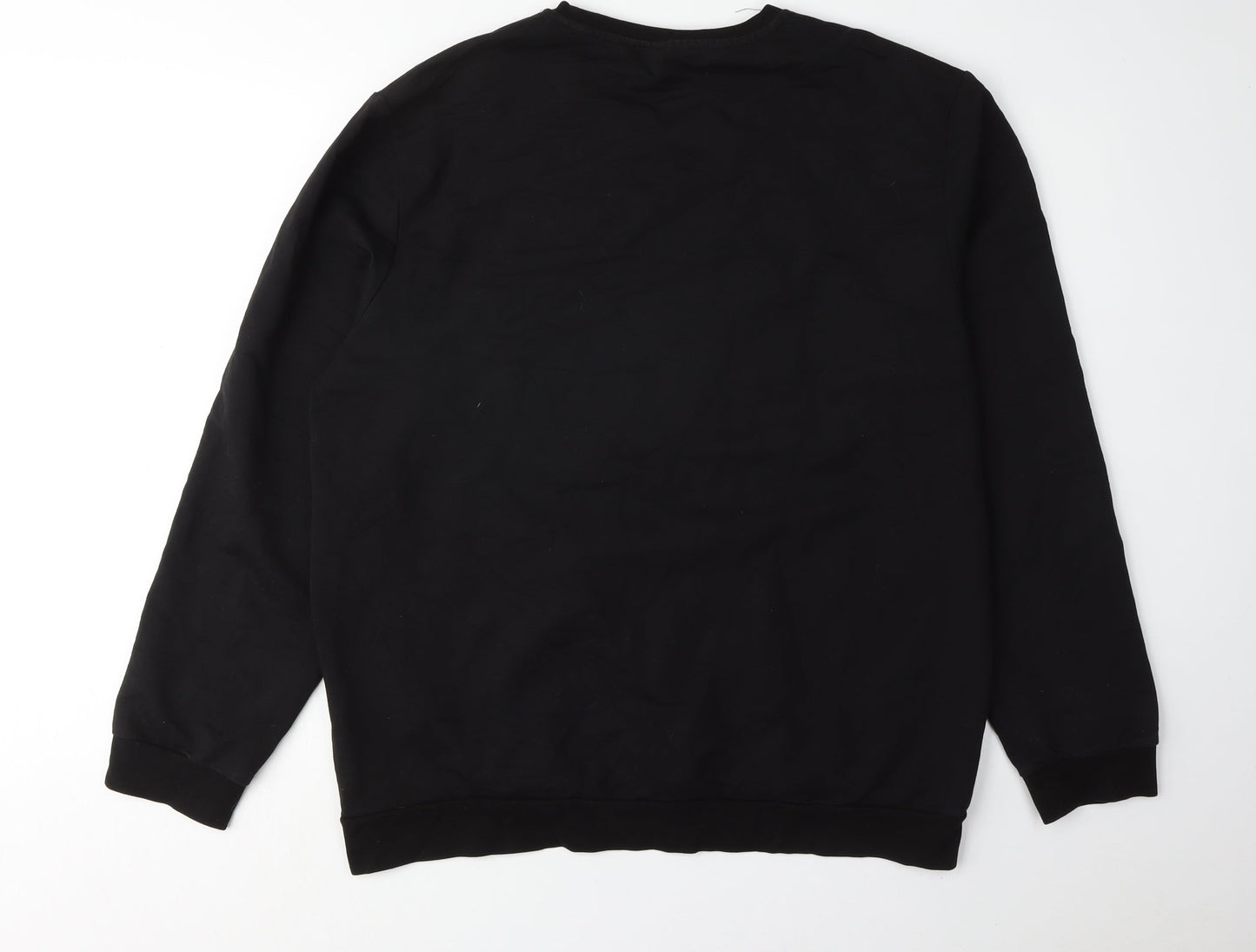 DeFacto Unisex Black Skull Sweatshirt XL