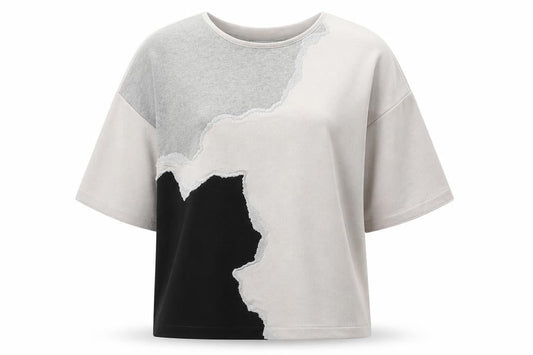 & Other Stories Women's Crew Neck Jumper, Black/Grey, Size 14