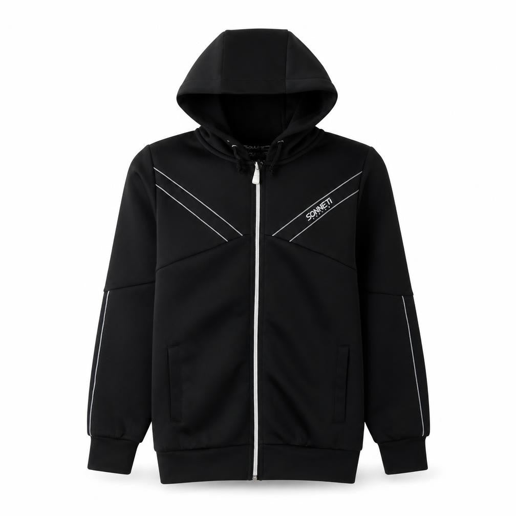 Sonneti Boys Black M Full Zip Hoodie
