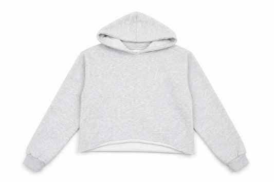 Hype Girls Grey Cotton Hoodie Pullover, 13 Years, Hooded Casual