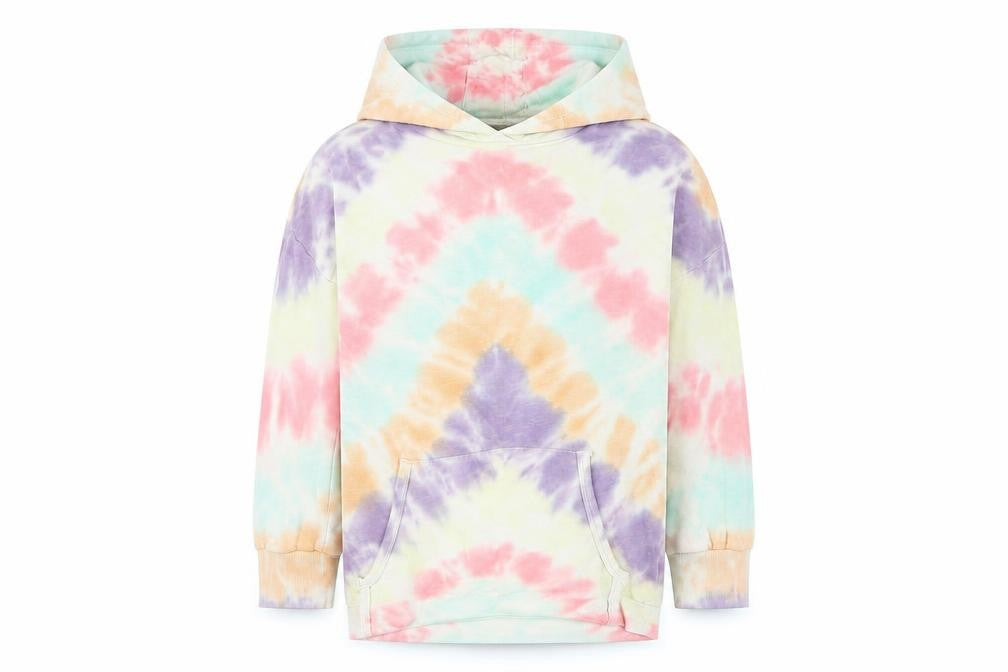 Next Girls Multicoloured Pullover Tie-Dye Hoodie, Size 9 Years