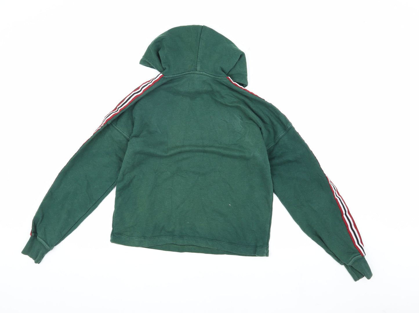 Pull&Bear Green XS Unisex Pullover Hoodie