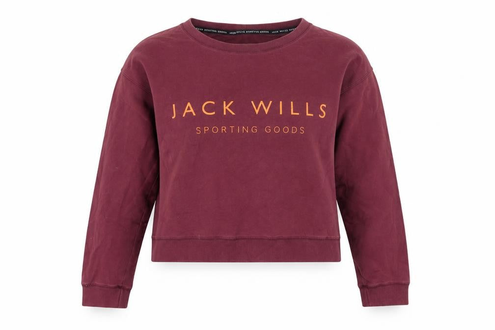 Jack Wills Women's Red Pullover Sweatshirt Size 12