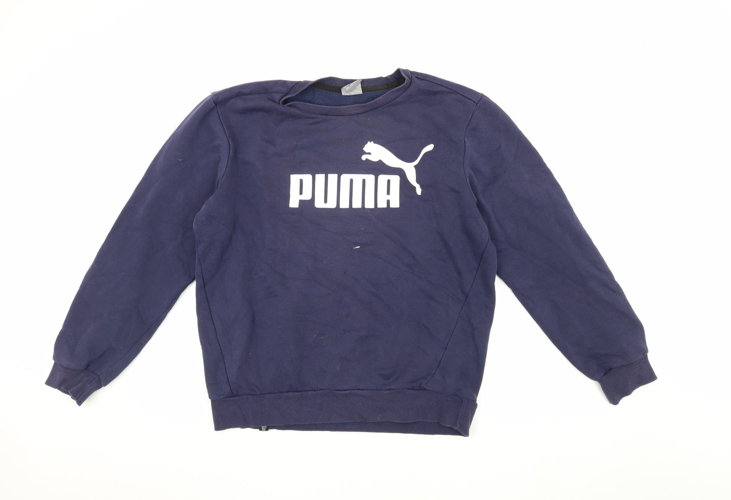 Puma Men's Blue M Logo Pullover Sweatshirt