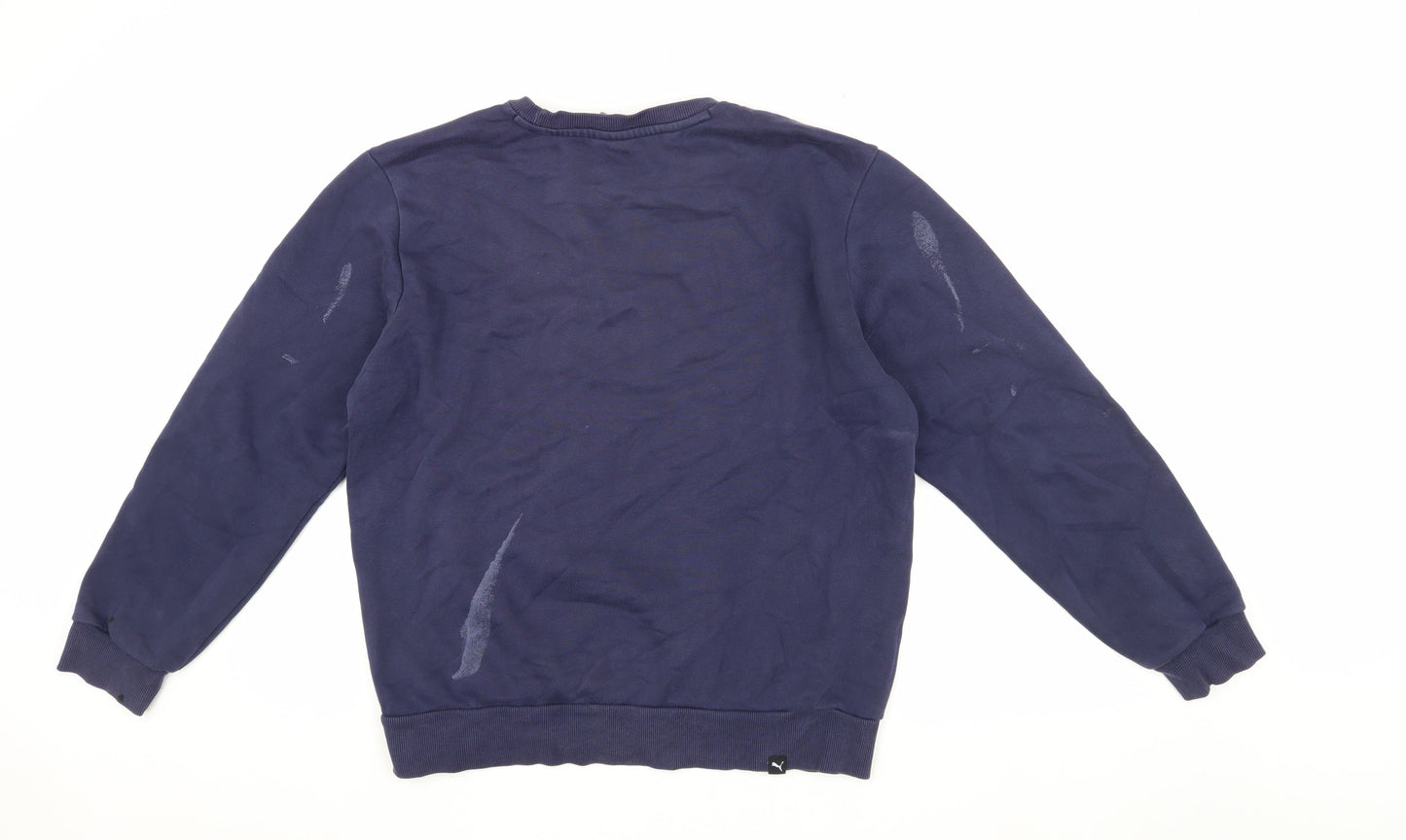 Puma Men's Blue M Logo Pullover Sweatshirt