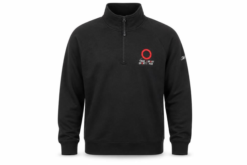 Reebok Men's Black 1/4 Zip Sweatshirt Size L