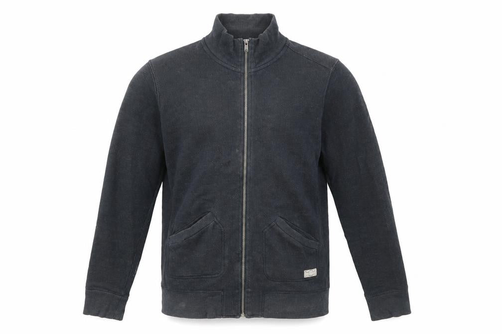 Linea Men's Blue Basic Jacket, Size S, Full Zip