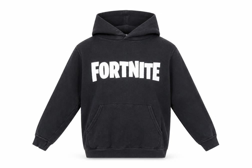 Fortnite Boys Black Pullover Hoodie, Age 9-10, Graphic Print