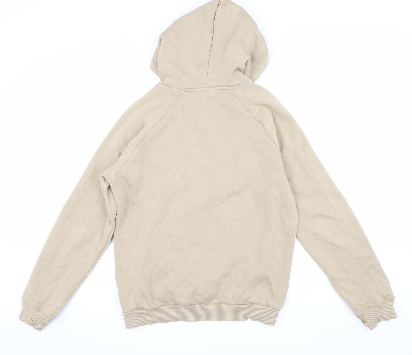 Adidas Men’s Beige Pullover Hoodie, Size S, Graphic Print