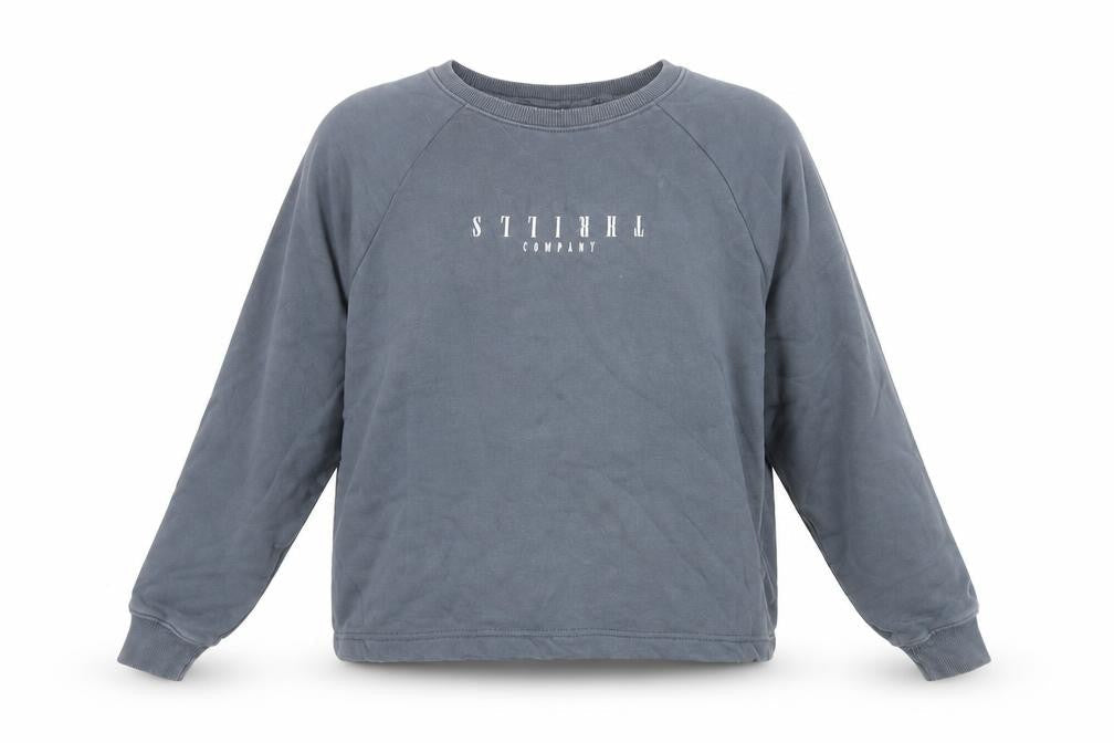 Thrills Women's Blue Pullover Sweatshirt, Size 0