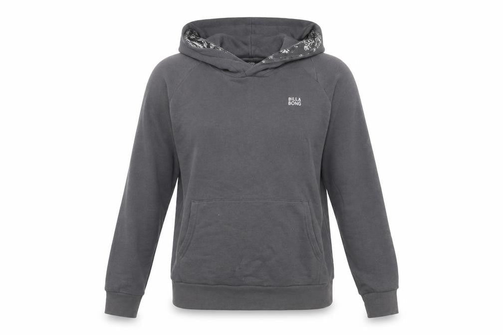 Billabong Women's Grey S Pullover Hoodie with Logo