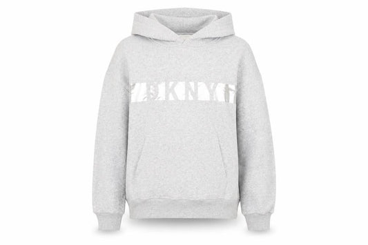 DKNY Sport Women's Grey Pullover Hoodie - Comfortable All-Season Wear