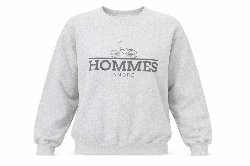 Hearts & Bows Unisex Grey Pullover Sweatshirt L