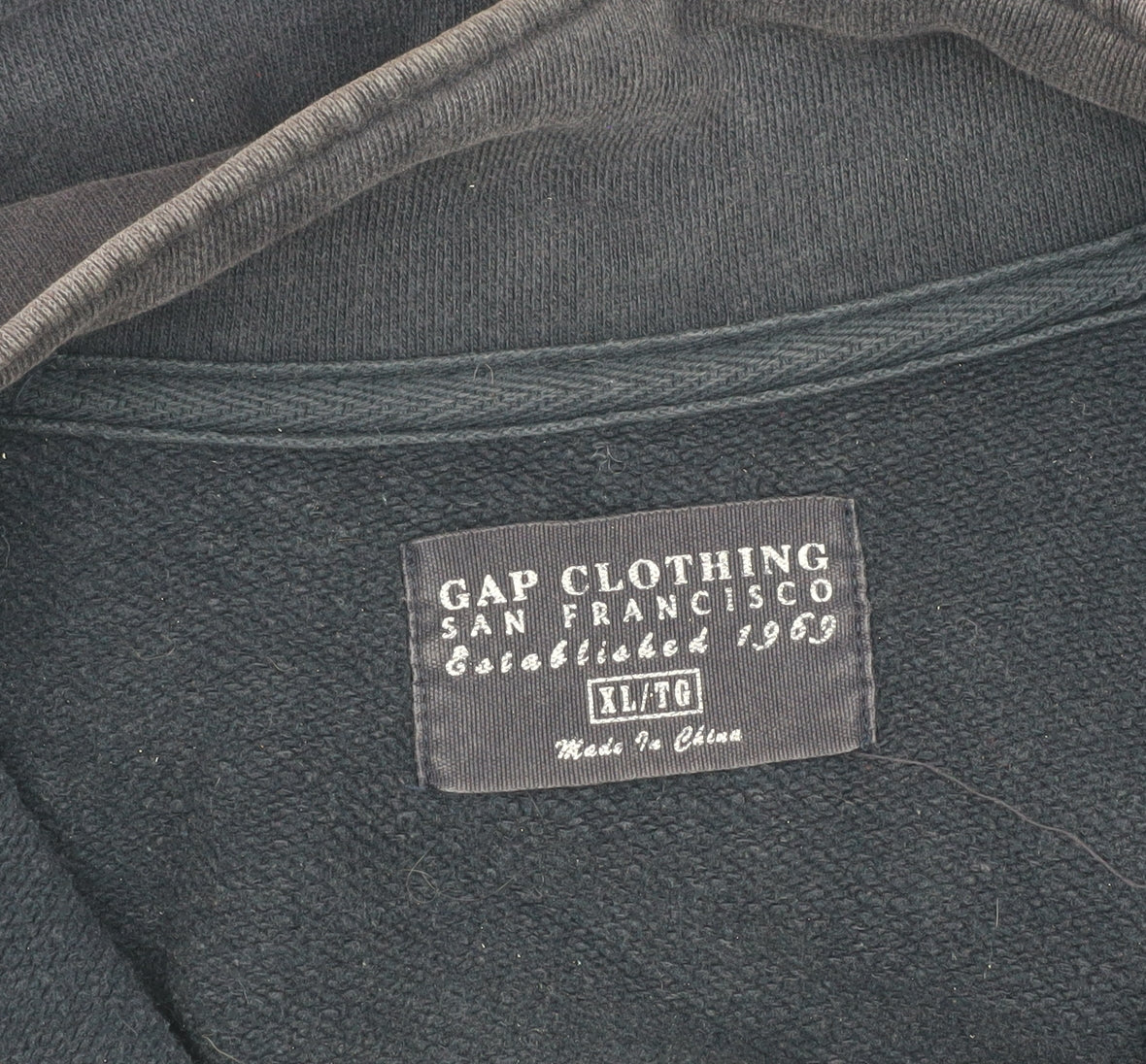 Gap Men's Black XL Pullover Fleece Sweatshirt