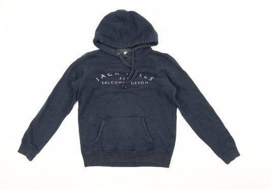 Jack Wills Women's Blue Pullover Hoodie Size 10