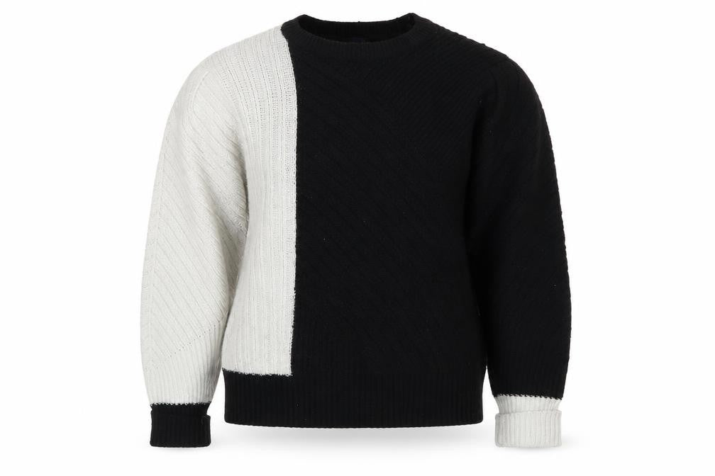 Marks & Spencer Women's Black Grey Crew Neck Jumper