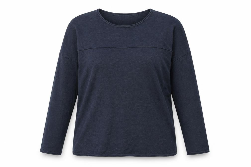 Yaya Women’s Blue Wool Blend Pullover Jumper Size S