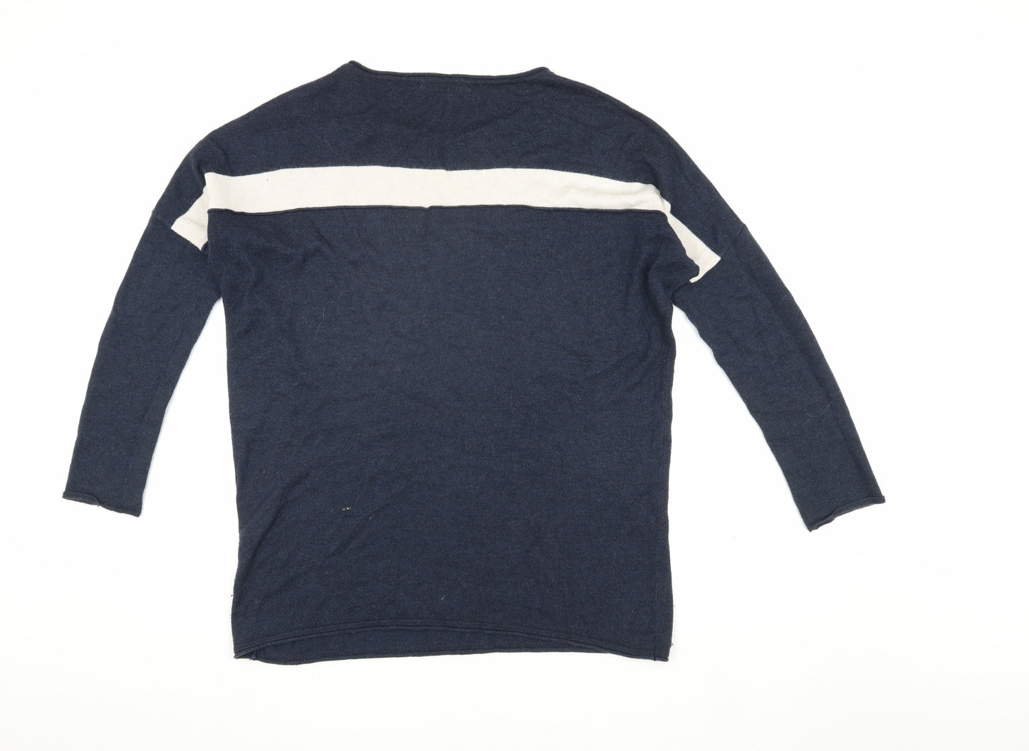 Yaya Women’s Blue Wool Blend Pullover Jumper Size S